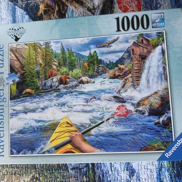 Ravensburger White Water Kayaking 1000pc Puzzle - Picture 1 of 2